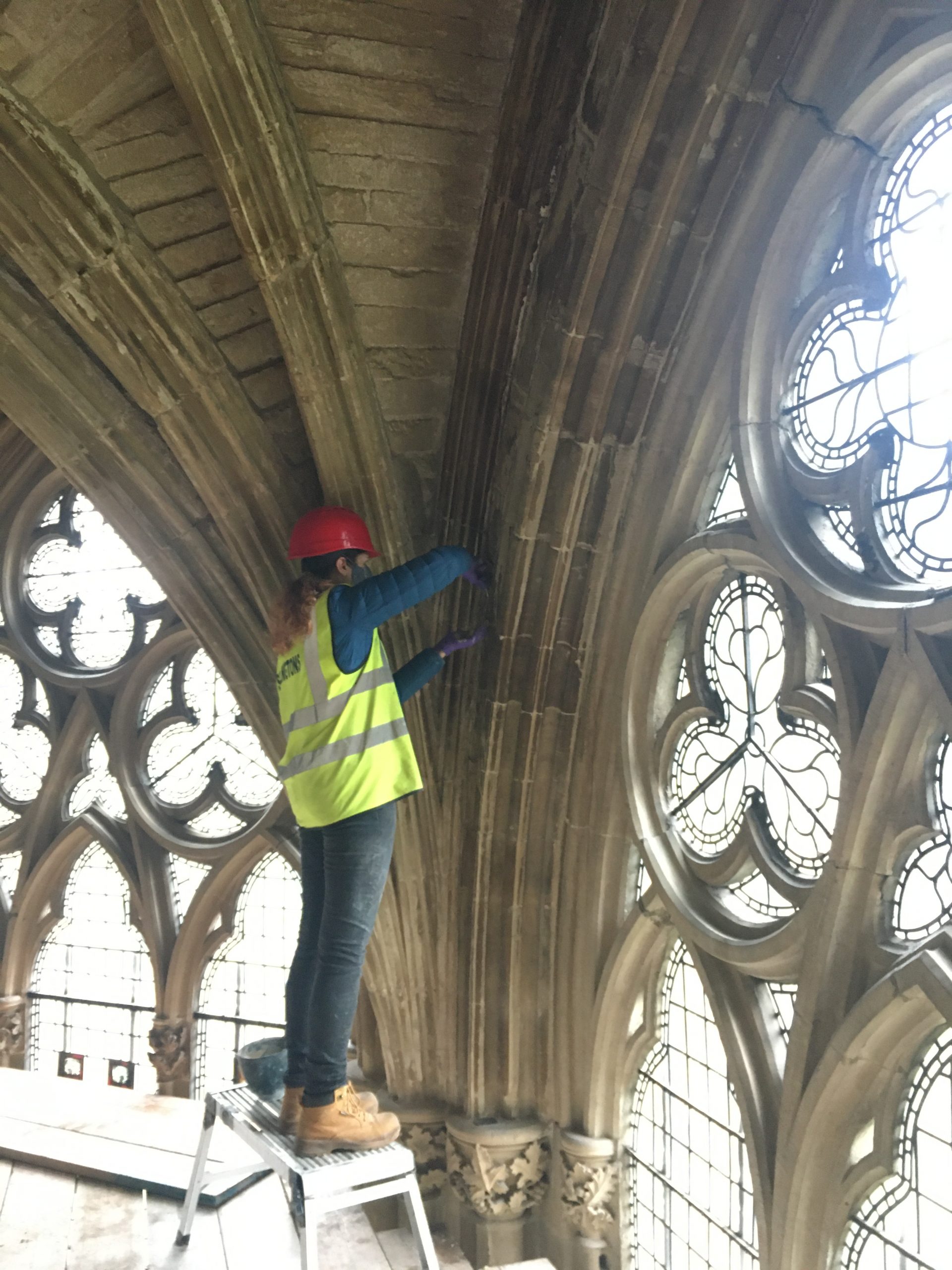 20: Cleaning and repairing delicate C13th stonework