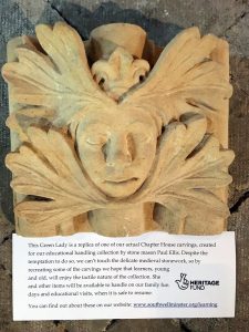 Green Lady stone carving