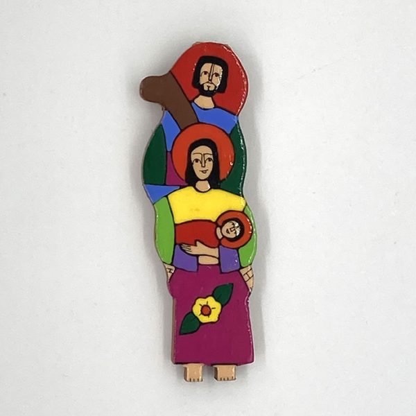 Holy Family mini plaque 3 fair trade 36