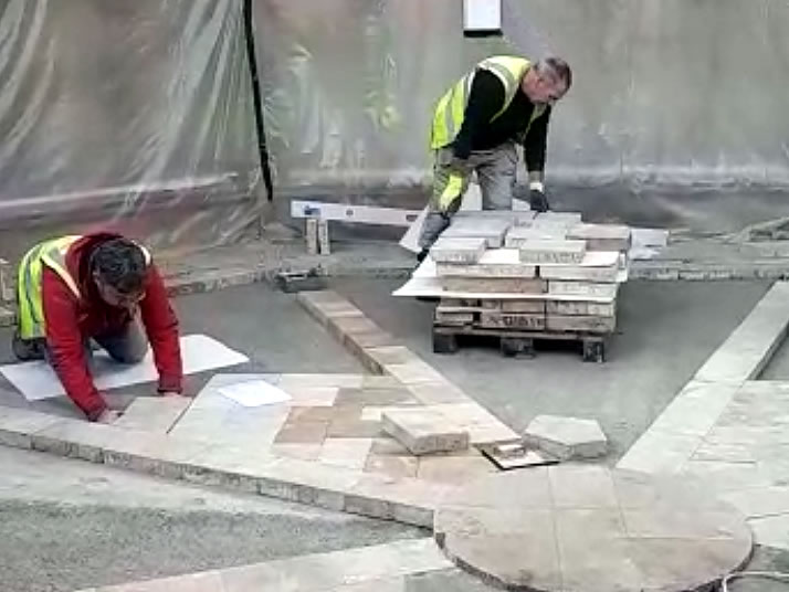 10: Relaying the stone floor 10: Relaying the stone floor