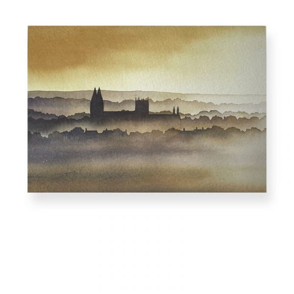 Southwell Minster by Ian Scott Maissie Christmas Card