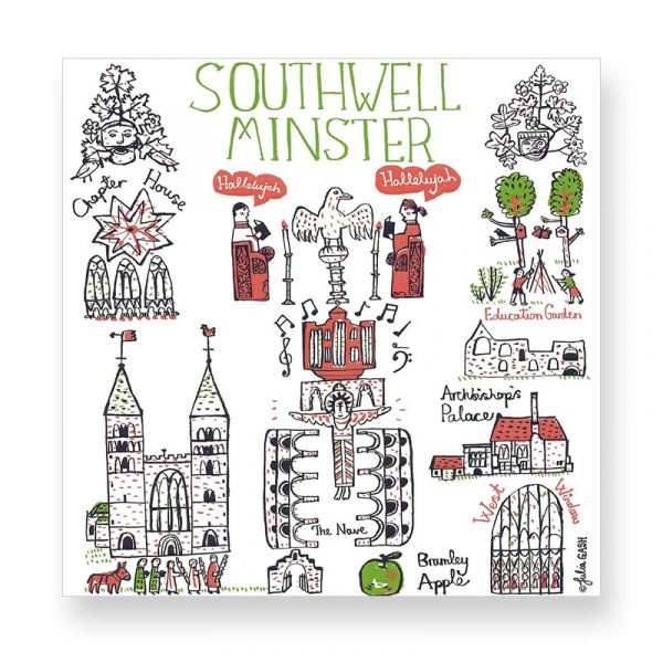 Southwell Minster Cityscape Greetings Card