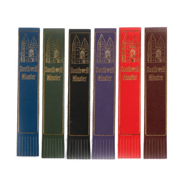 Southwell Minster Leather Bookmarks Colours