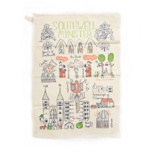 Tea Towel Southwell Minster Cityscape