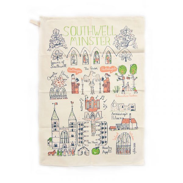 Tea Towel Southwell Minster Cityscape