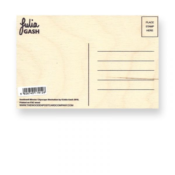 Wooden Postcard Reverse